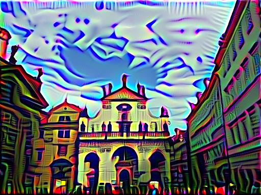 Same Prague building but using DeepDreams with VGG16 conv3_1